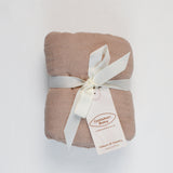 Layered Muslin Blanket -Soft Brown Ochre