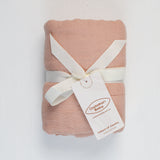 Layered Muslin Blanket - Soft Pink Ochre