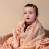 Organic Muslin Wrap - Soft Sunset