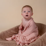 Soft Jersey Knit Wrap - Pink Ochre