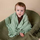 Soft Jersey Knit Wrap - Sea Green