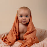 Supersoft Muslin Wrap - Orange Ochre