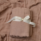 Layered Muslin Blanket -Soft Brown Ochre